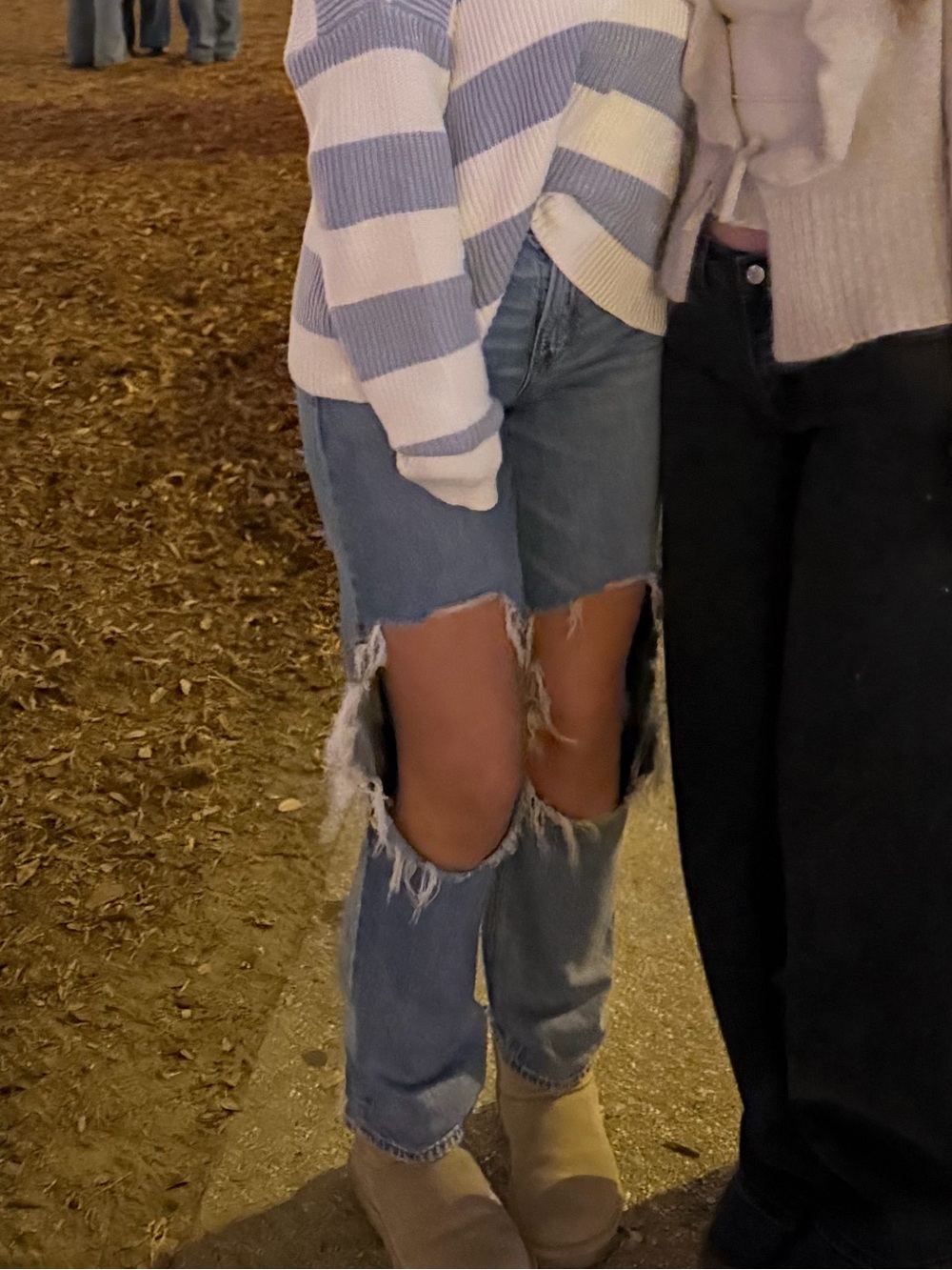 AE Blue Jeans with Holes